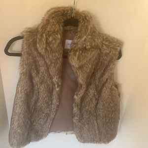 BCBG Generation faux fur vest.